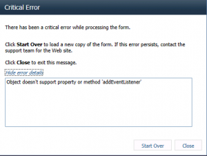 Error in SharePoint Workflows with Internet Explorer 11